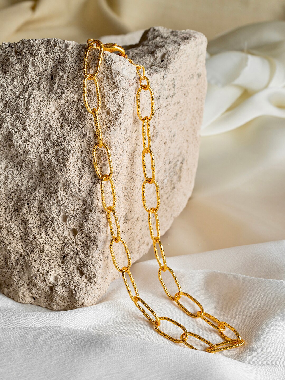

MNSH Gold-Toned Brass Gold-Plated Chain