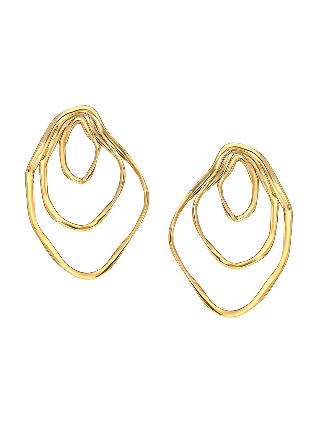 

MNSH Gold-Plated Quirky Drop Earrings