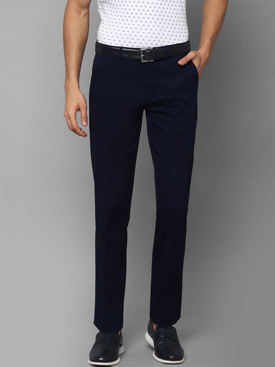 

Louis Philippe Sport Men Navy Blue Chinos Trousers