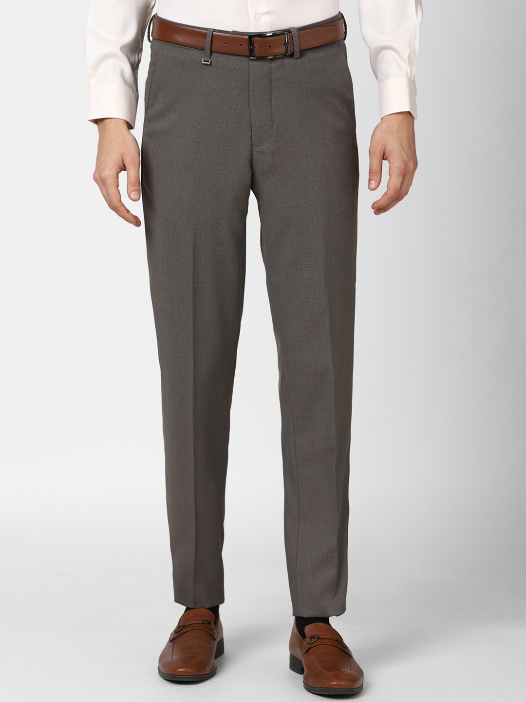 

Van Heusen Men Grey Trousers