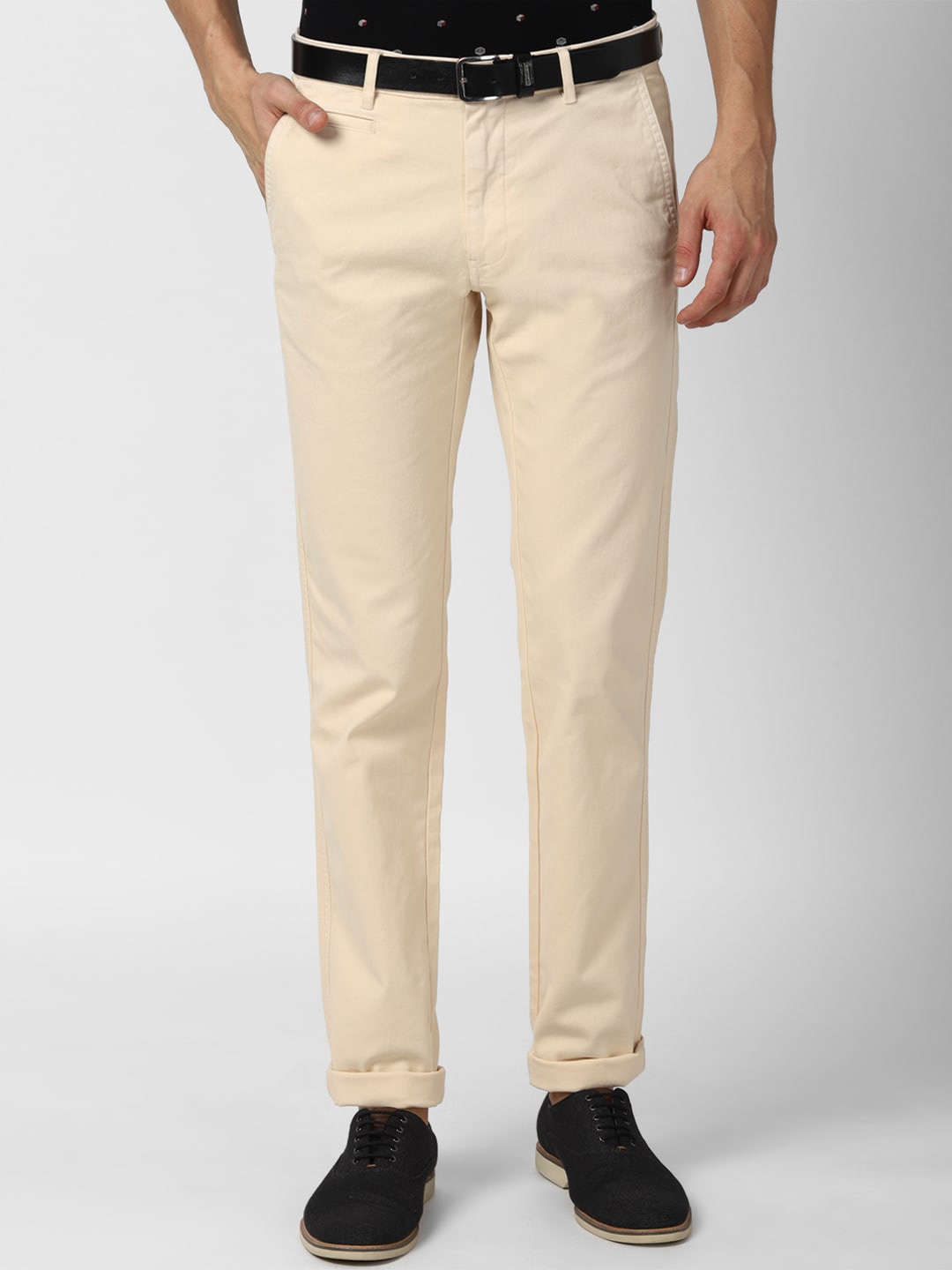 

Van Heusen Men Beige Slim Fit Trousers