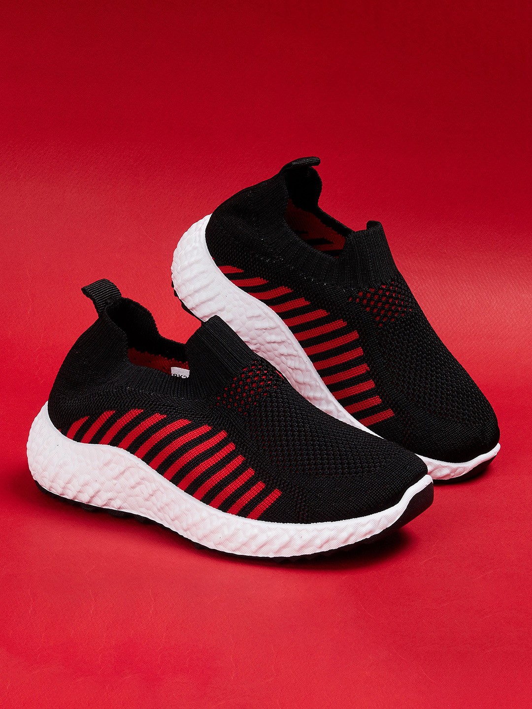 

Fame Forever by Lifestyle Boys Black Striped PU Slip-On Sneakers