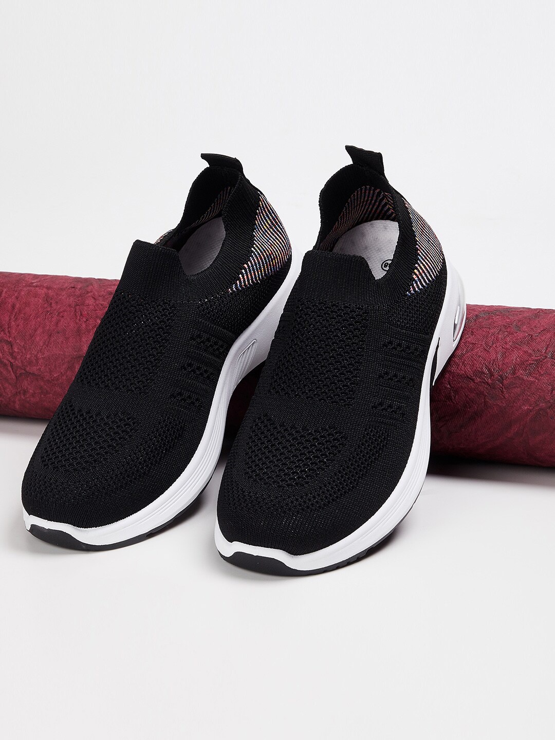 

Fame Forever by Lifestyle Boys Black Textured PU Slip-On Sneakers