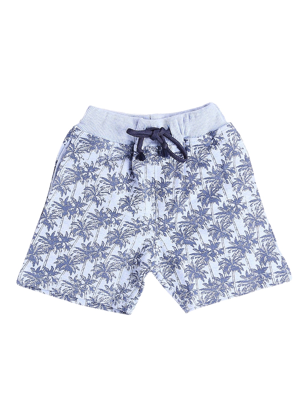 

Hopscotch Boys Blue Floral Printed Shorts