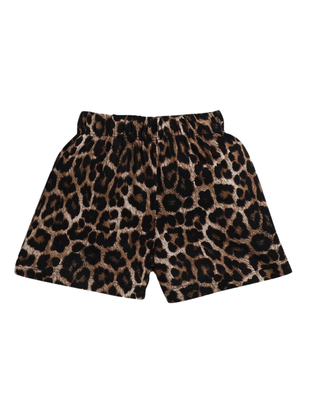 

Hopscotch Girls Brown Cheetah Printed Shorts