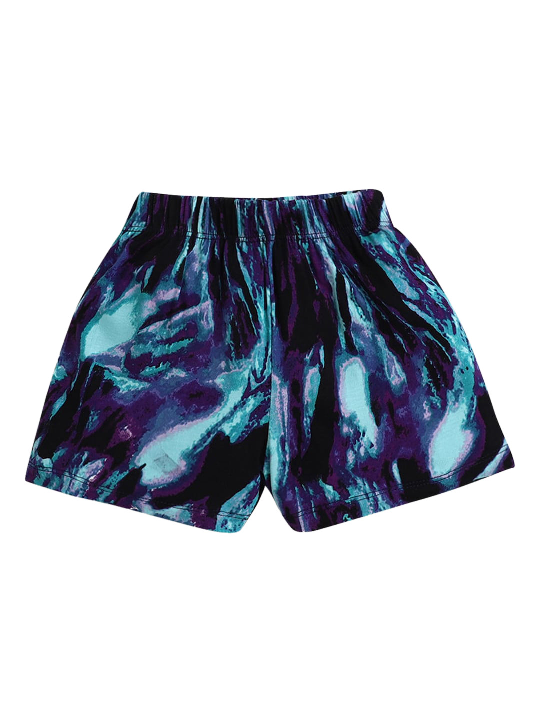 

Hopscotch Girls Multicoloured Printed Sports Shorts, Multi