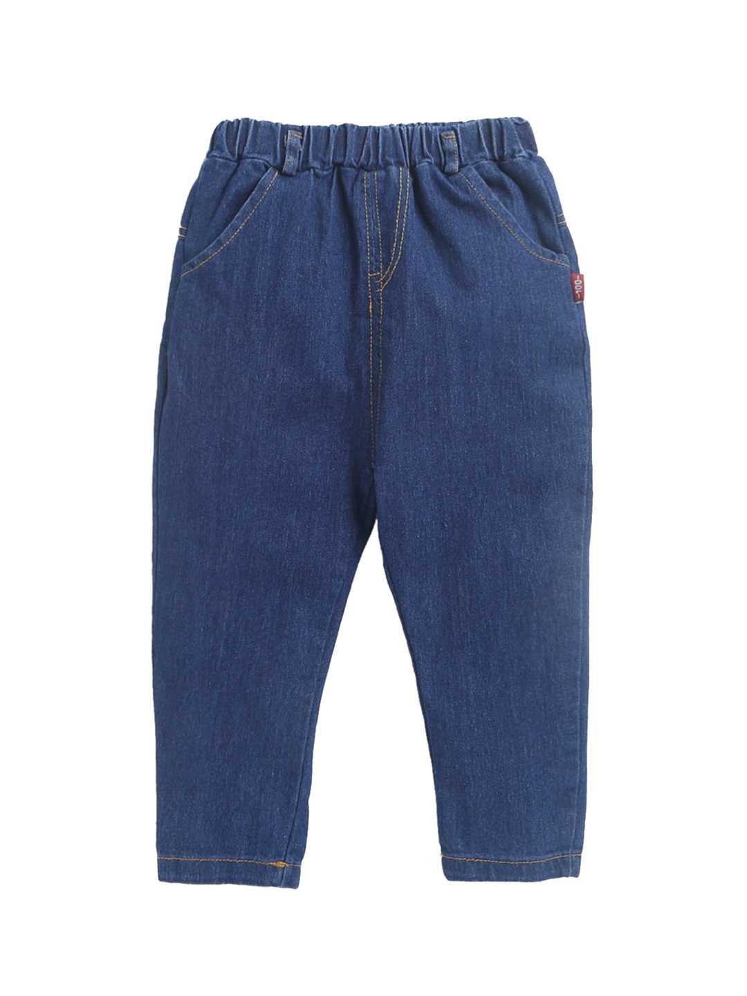 

Hopscotch Boys Navy Blue Low Distress Stretchable Jeans