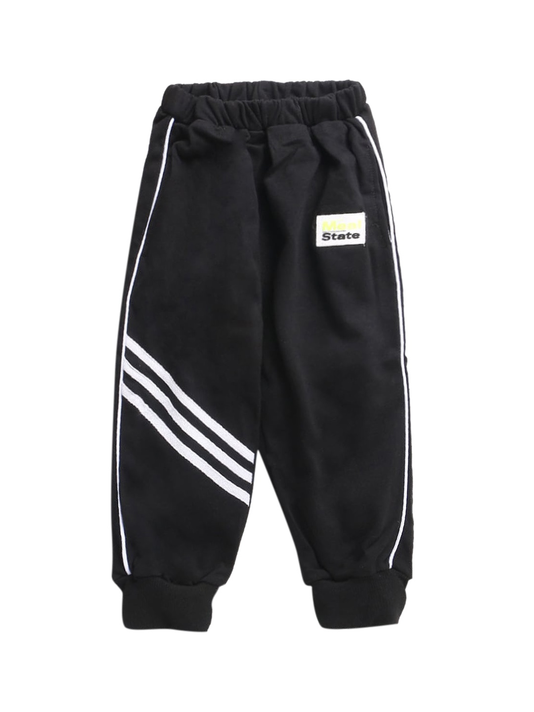 

Hopscotch Boys Black Solid Pure Cotton Joggers
