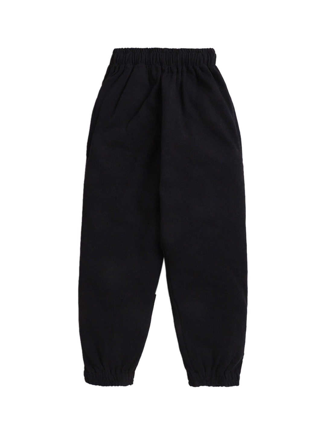 

Hopscotch Boys Black Solid Joggers