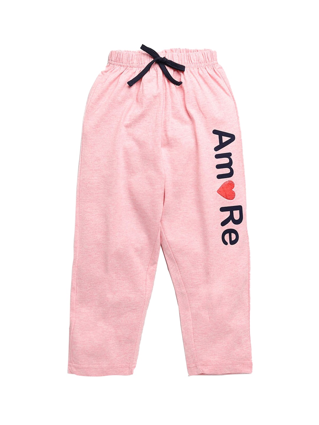 

Hopscotch Girls Pink Solid Cotton Track Pants