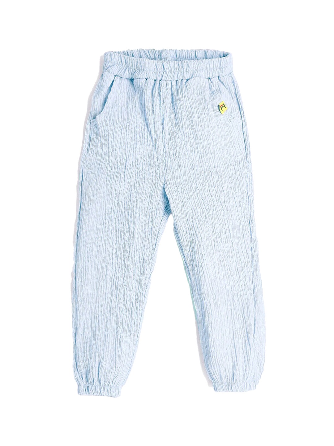 

Hopscotch Boys Blue Solid Joggers