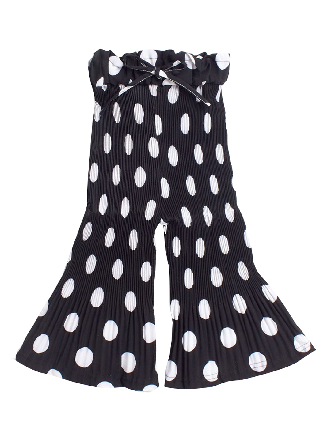 

Hopscotch Girls Black Polka Dots Printed Culottes Trousers