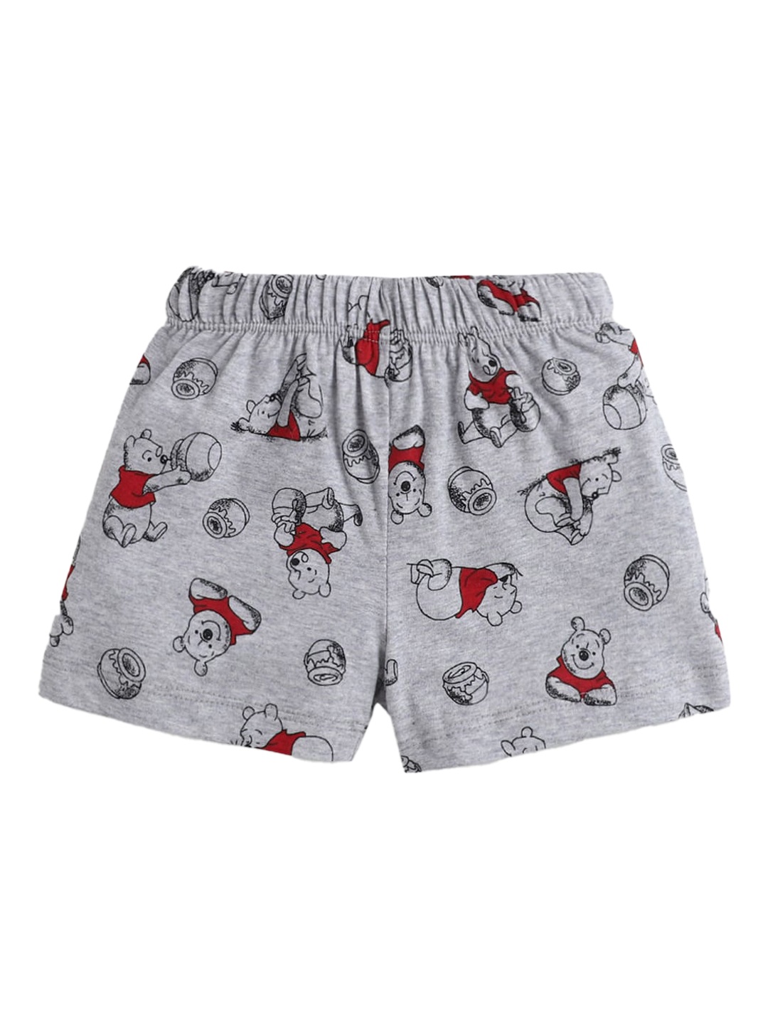 

Hopscotch Girls Grey Printed Shorts