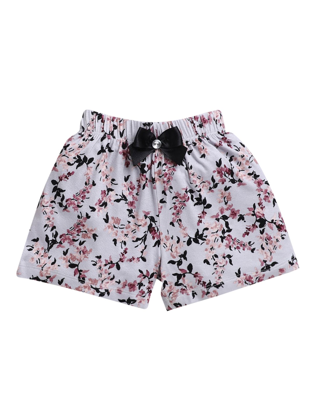 

Hopscotch Girls Multicoloured Floral Printed Shorts, Multi