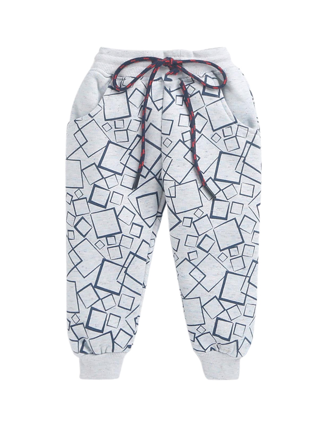 

Hopscotch Boys Grey Graphic Printed Joggers