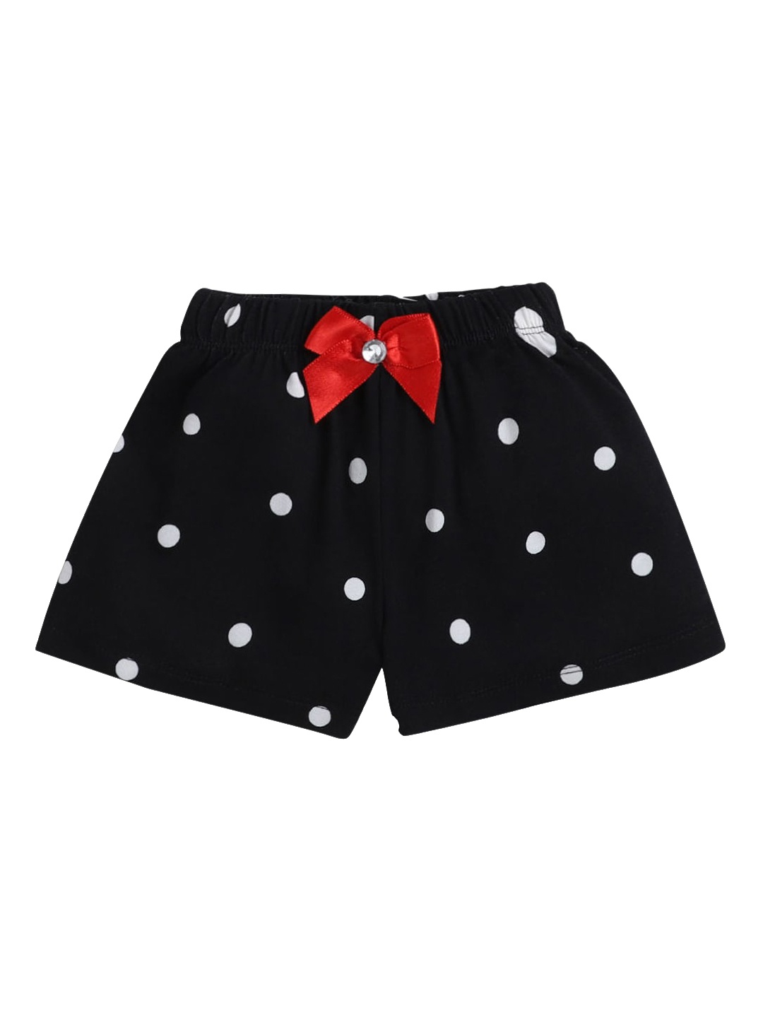 

Hopscotch Girls Black Printed Shorts