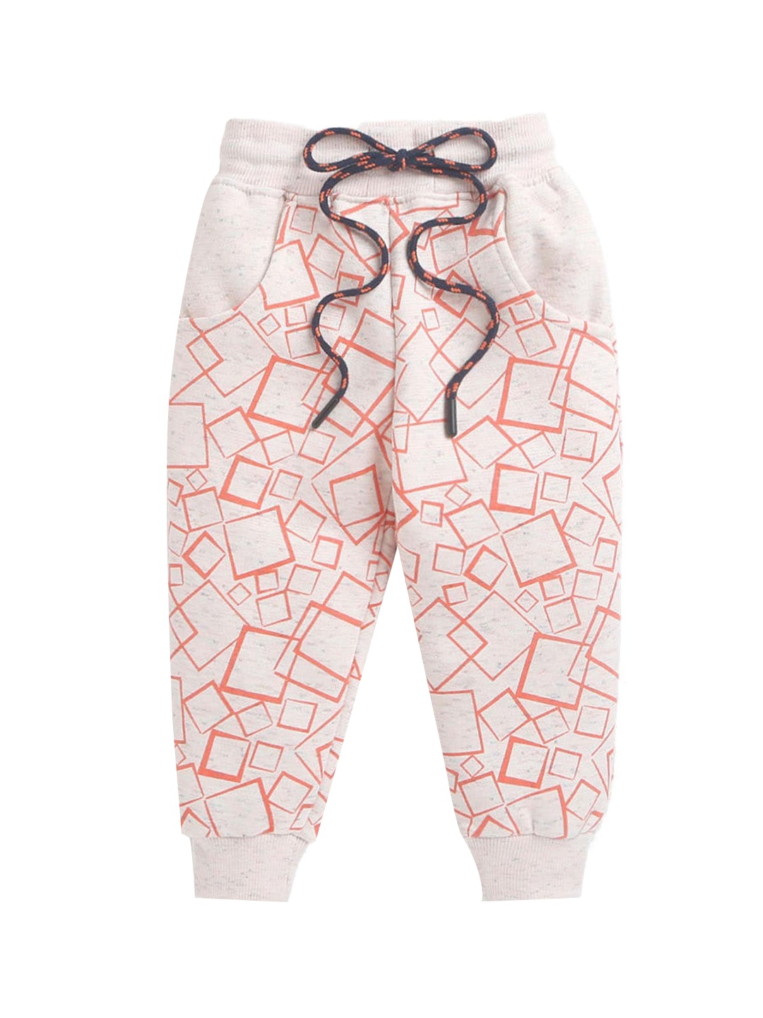 

Hopscotch Boys Off-White Graphic Printed Joggers