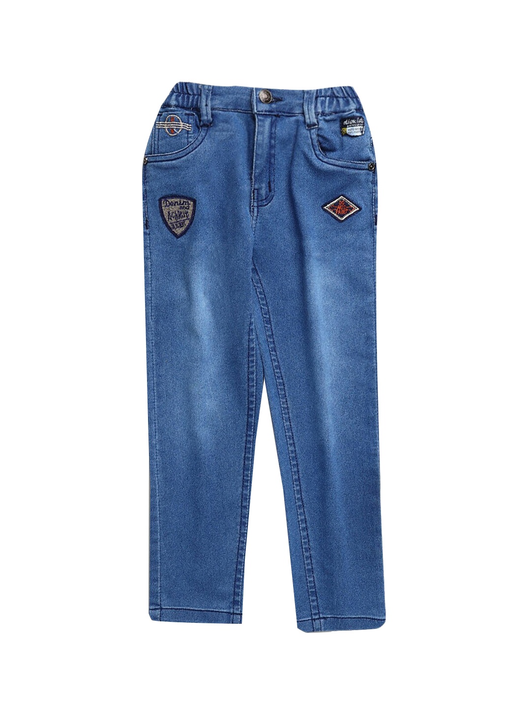 

Hopscotch Boys Blue Low Distress Stretchable Jeans