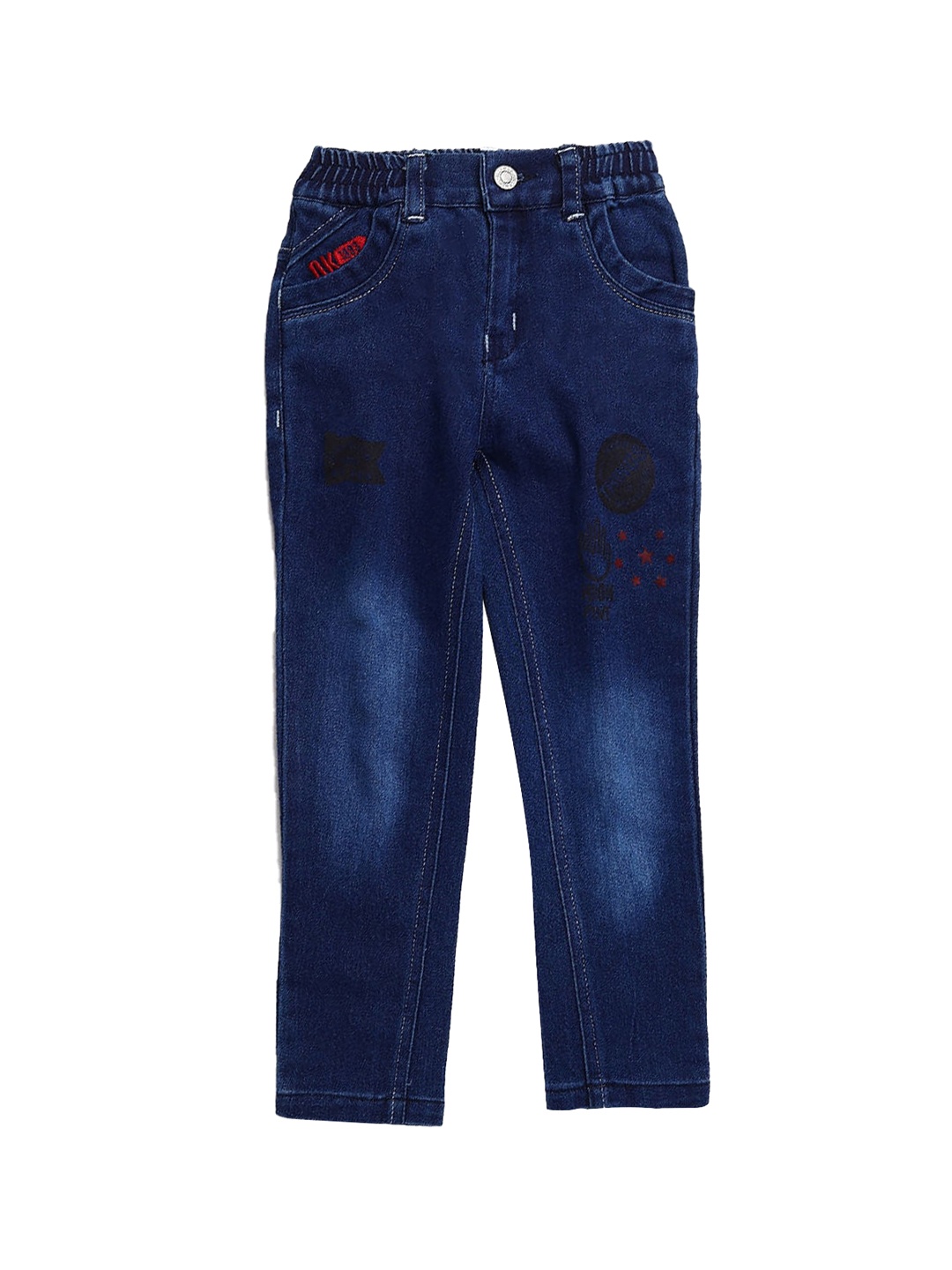 

Hopscotch Boys Navy Blue Slash Knee Stretchable Jeans