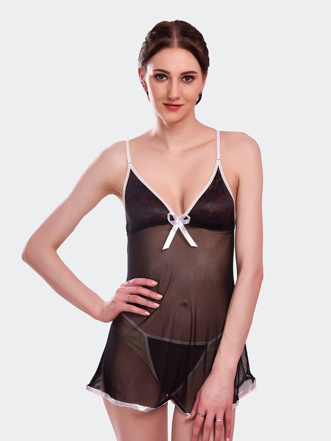 

Fleurt Women Black & White Baby Doll
