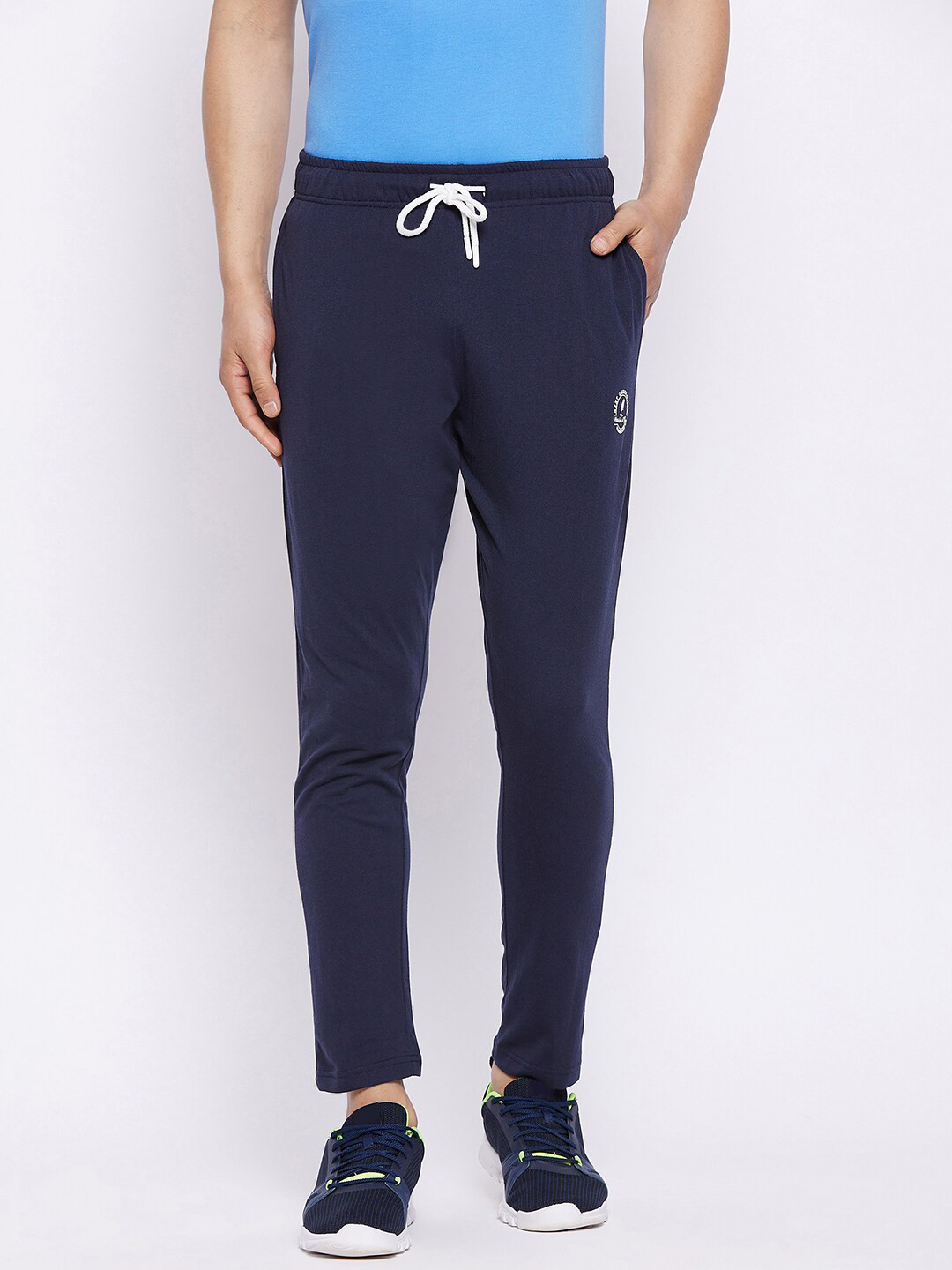 

HARBOR N BAY Men Navy Blue Cotton Track Pants