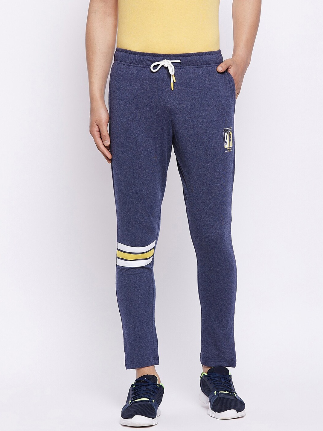 

HARBOR N BAY Men Blue Solid Cotton Track Pants