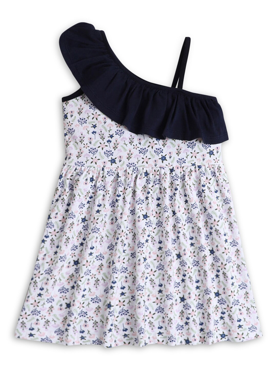 

Hopscotch Girls Off White Floral Peplum Dress