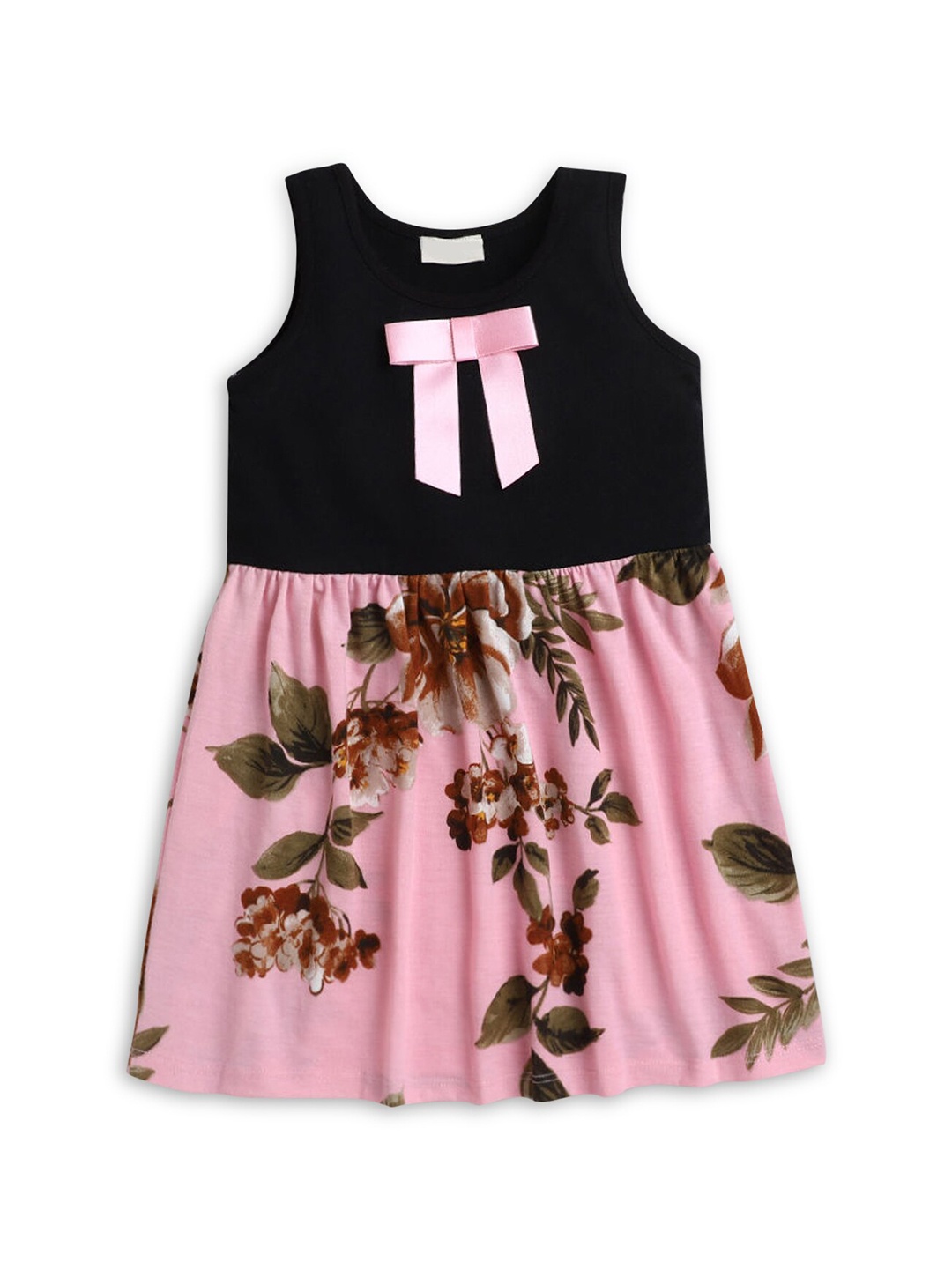 

Hopscotch Girls Multicoloured Floral Sleeveless Dress, Multi