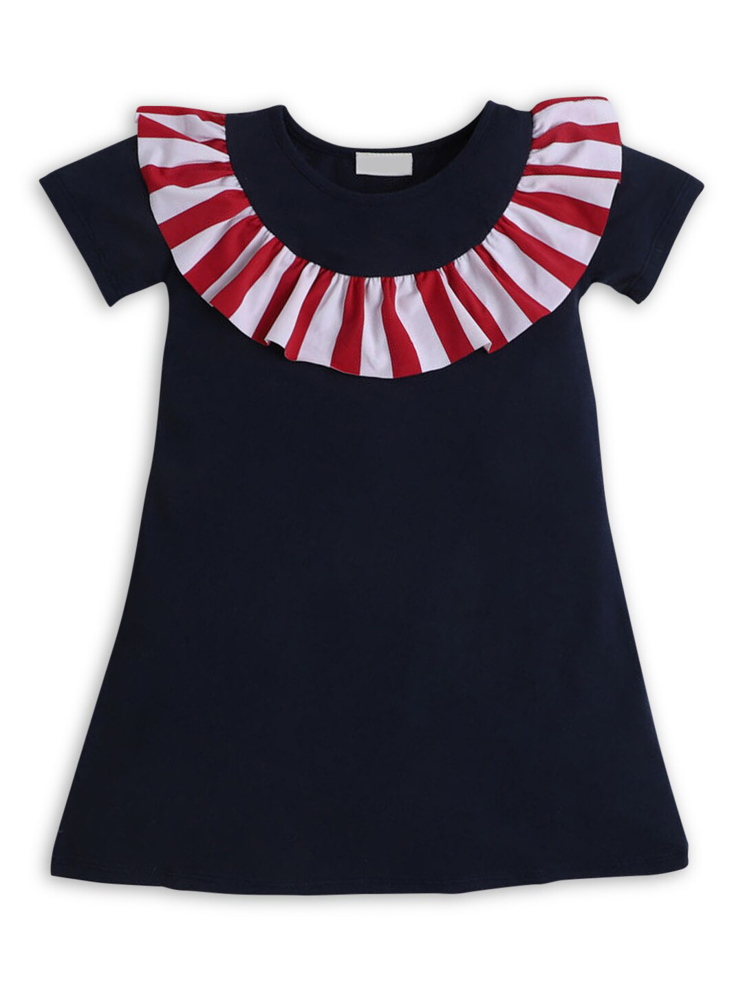 

Hopscotch Navy Blue A-Line Dress