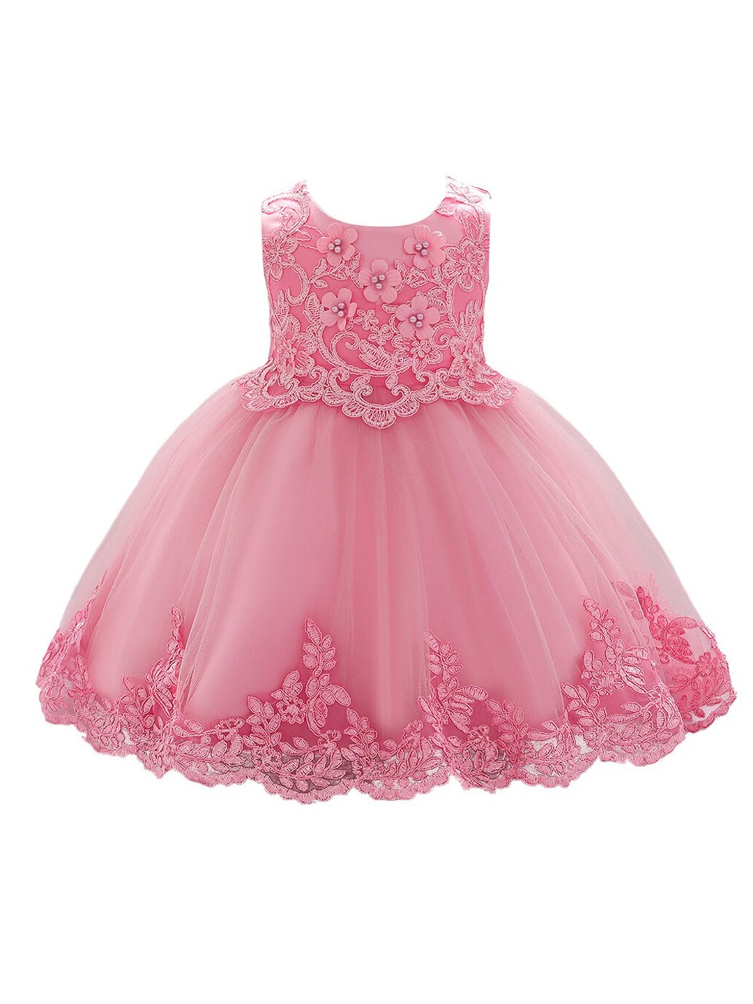 

Hopscotch Kids-Girls Sleeveless Pink Dress