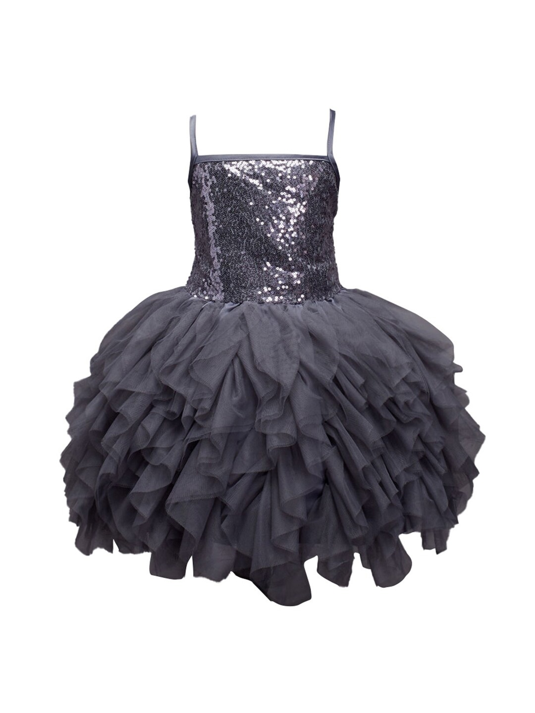 

Hopscotch Grey Embellished Dress