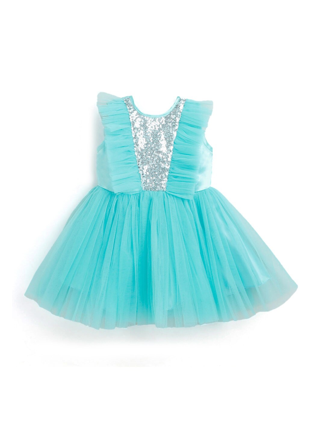 

Hopscotch Girls Blue Embellished Fit & Flare Party Dress