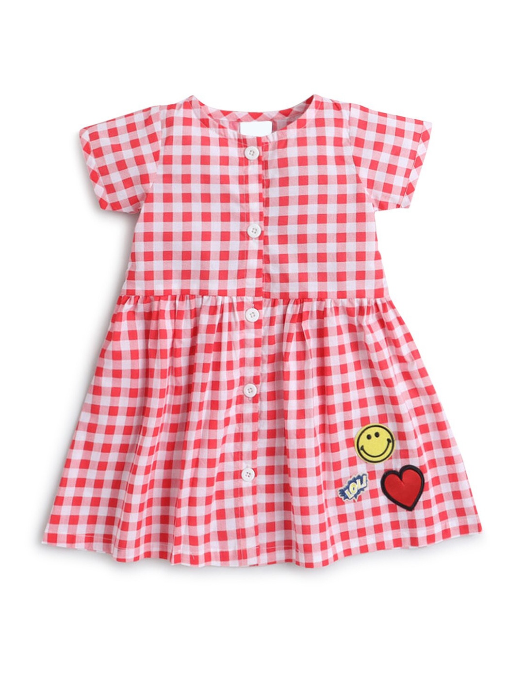 

Hopscotch Red Checked Dress