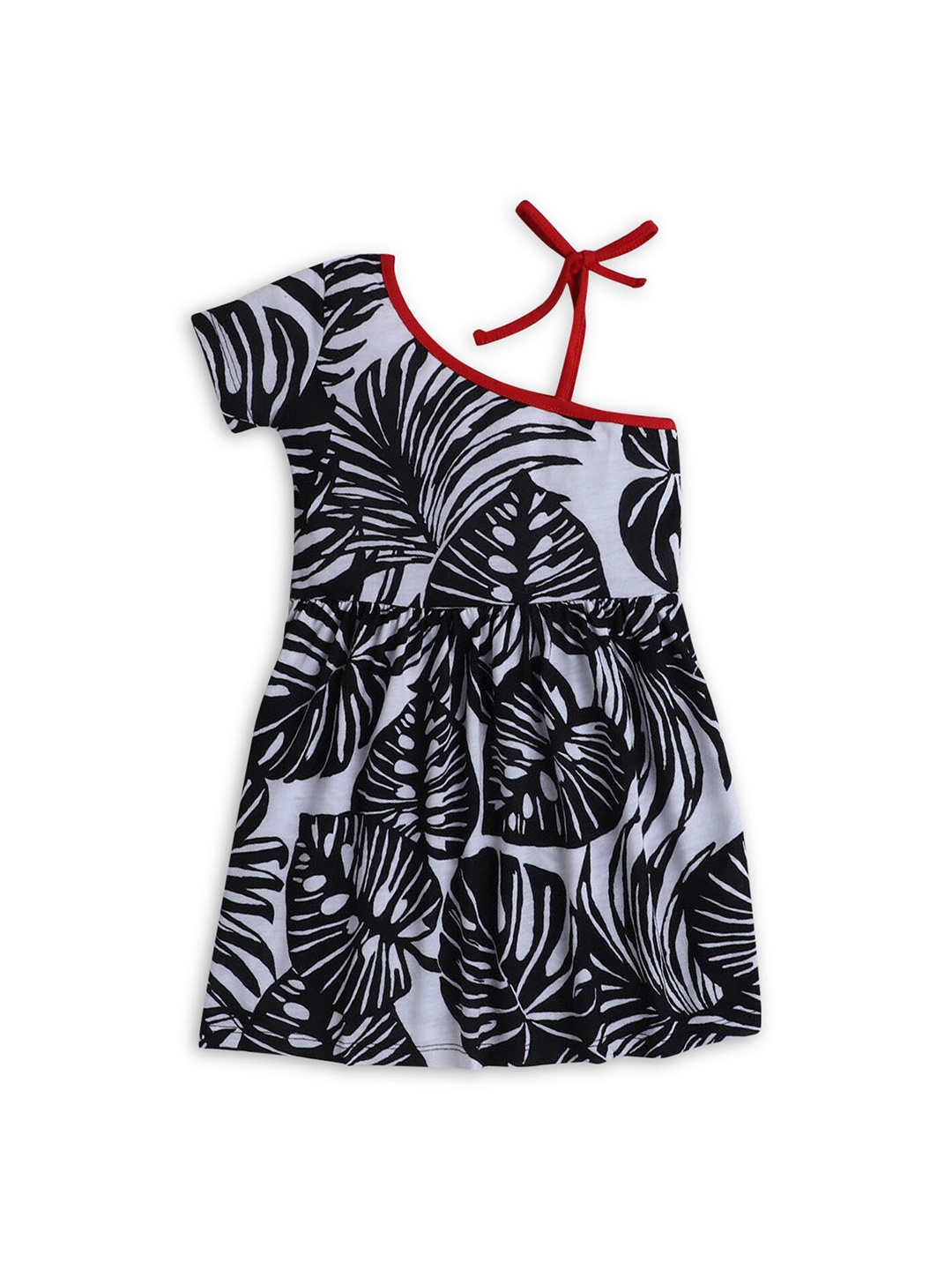 

Hopscotch Off White Tropical A-Line Dress