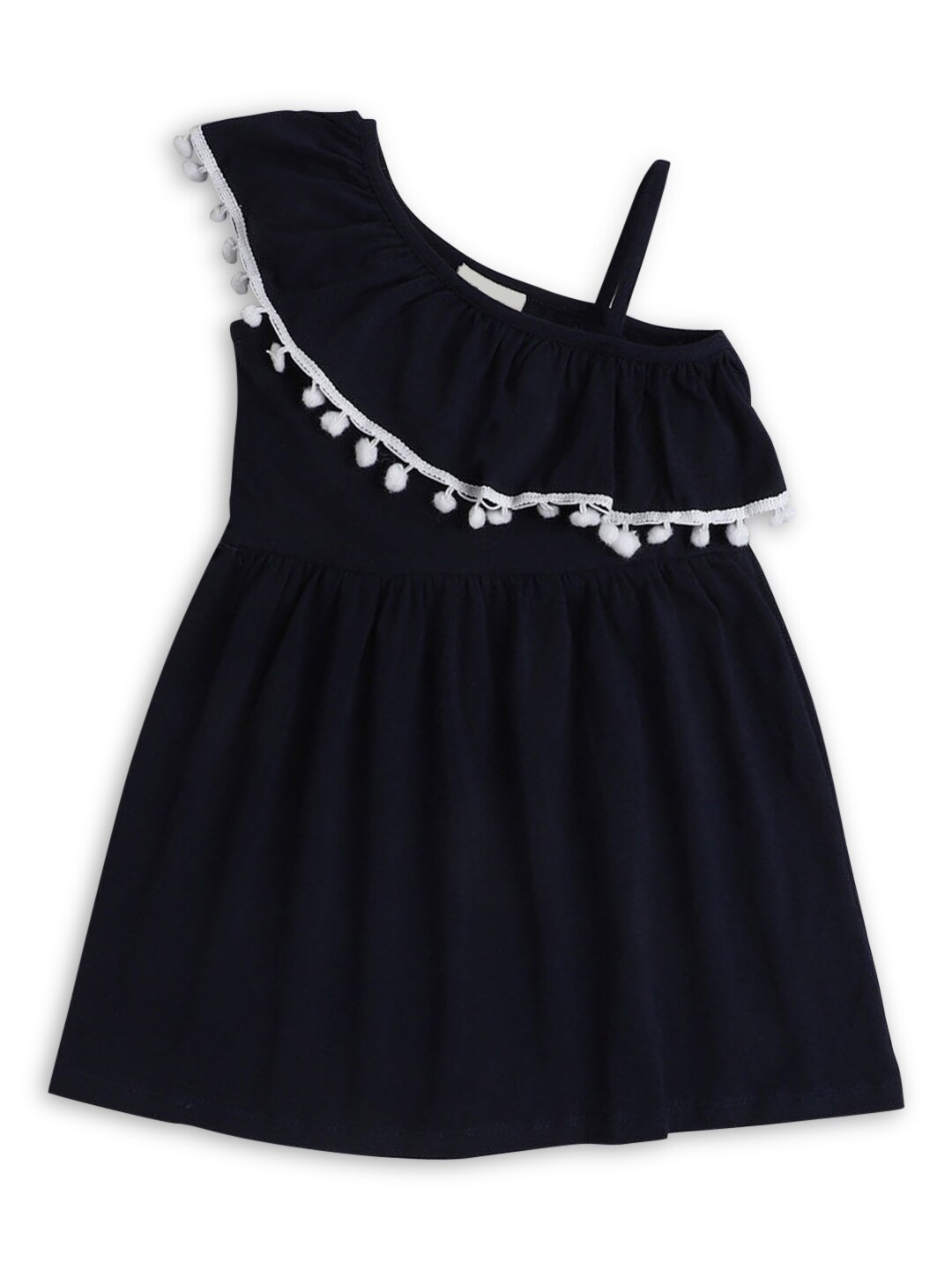 

Hopscotch Kids-Girls Navy Blue A-Line Dress