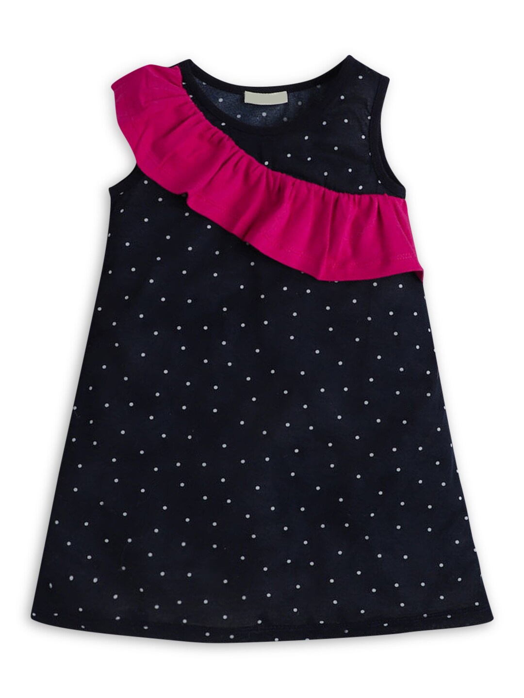 

Hopscotch Navy Blue A-Line Dress