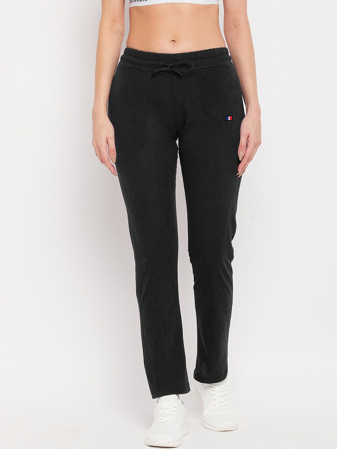 

FRENCH FLEXIOUS Women Black Track Pants