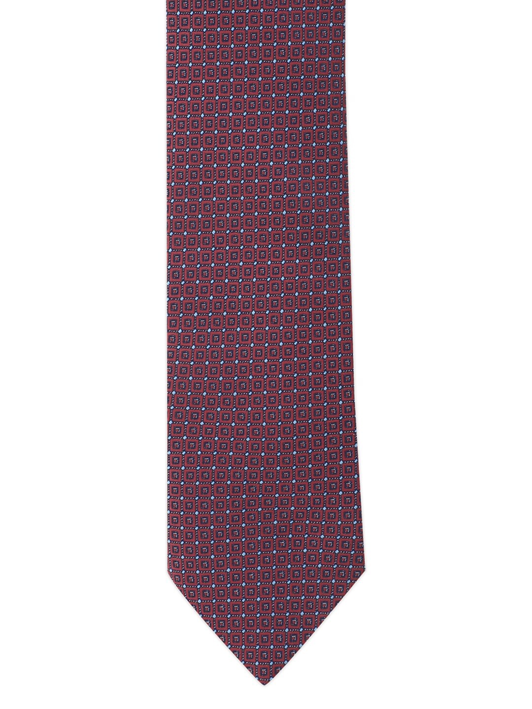 

Louis Philippe Men Maroon & Blue Printed Ascot Tie