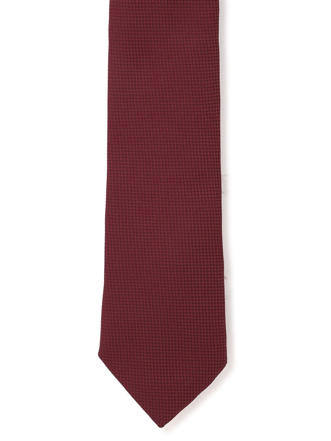 

Louis Philippe Men Maroon Woven Design Broad Tie