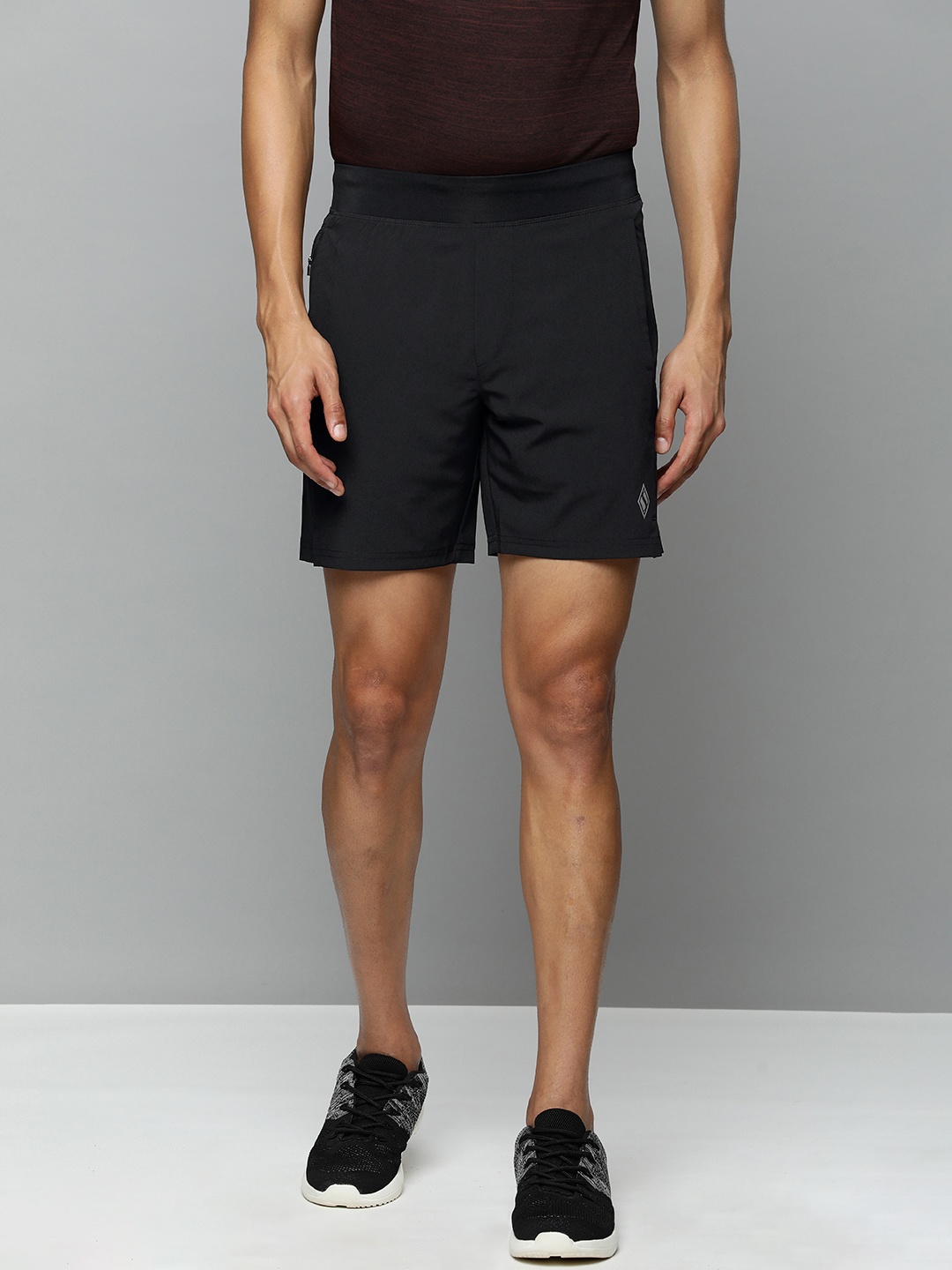 

Skechers Men Black Sports Shorts with e-Dry Technology Technology