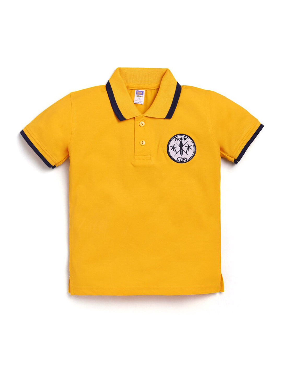 

Hopscotch Boys Yellow Polo Collar T-shirt