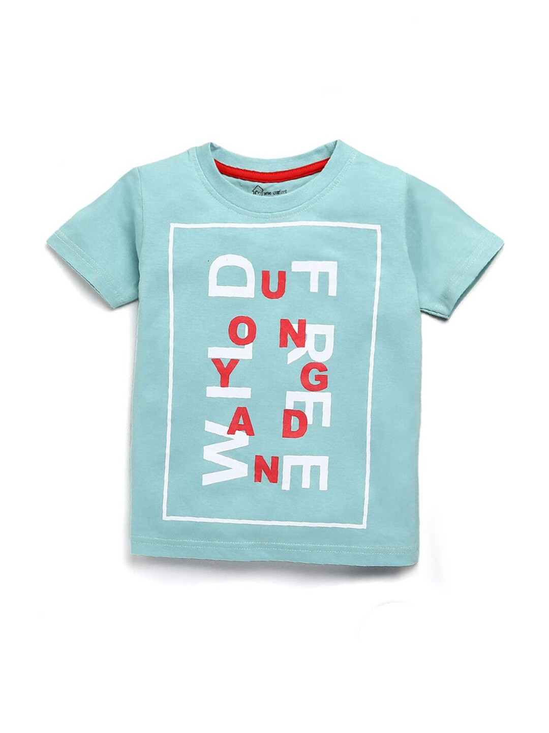

Hopscotch Kids-Boys Green printed T-shirt