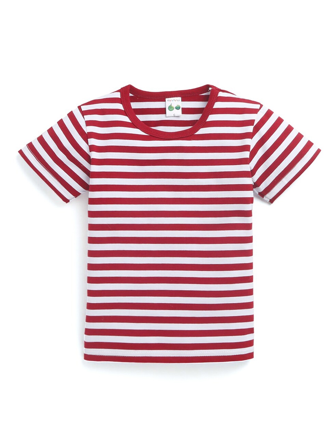 

Hopscotch Boys Red & White Striped T-shirt