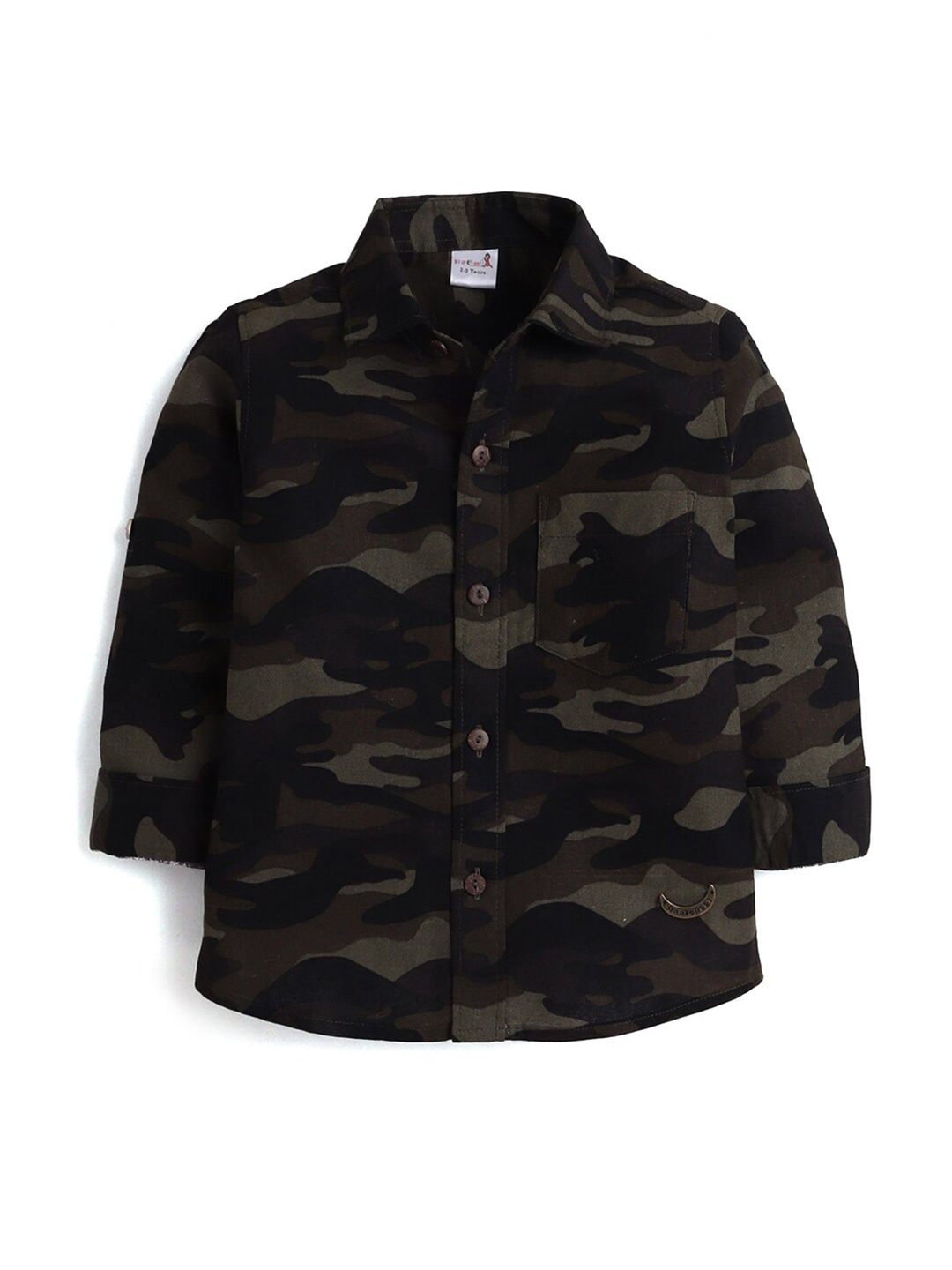 

Hopscotch Boys Blue Printed Casual Shirt