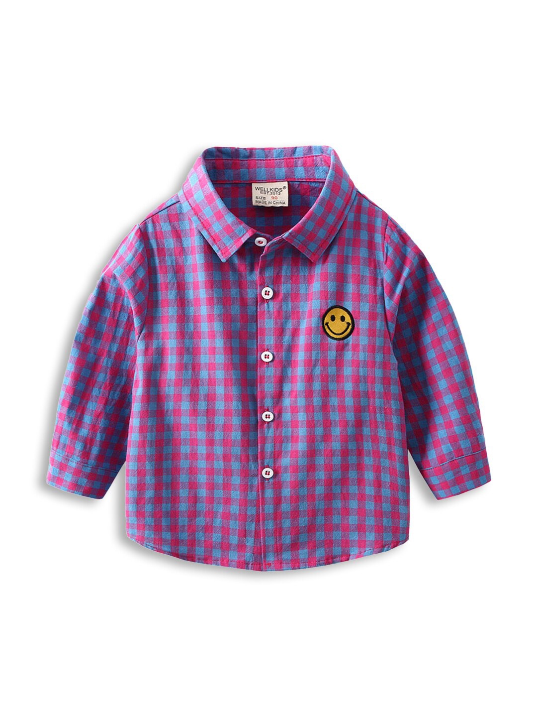 

Hopscotch Boys Purple & Pink Checked Casual Shirt