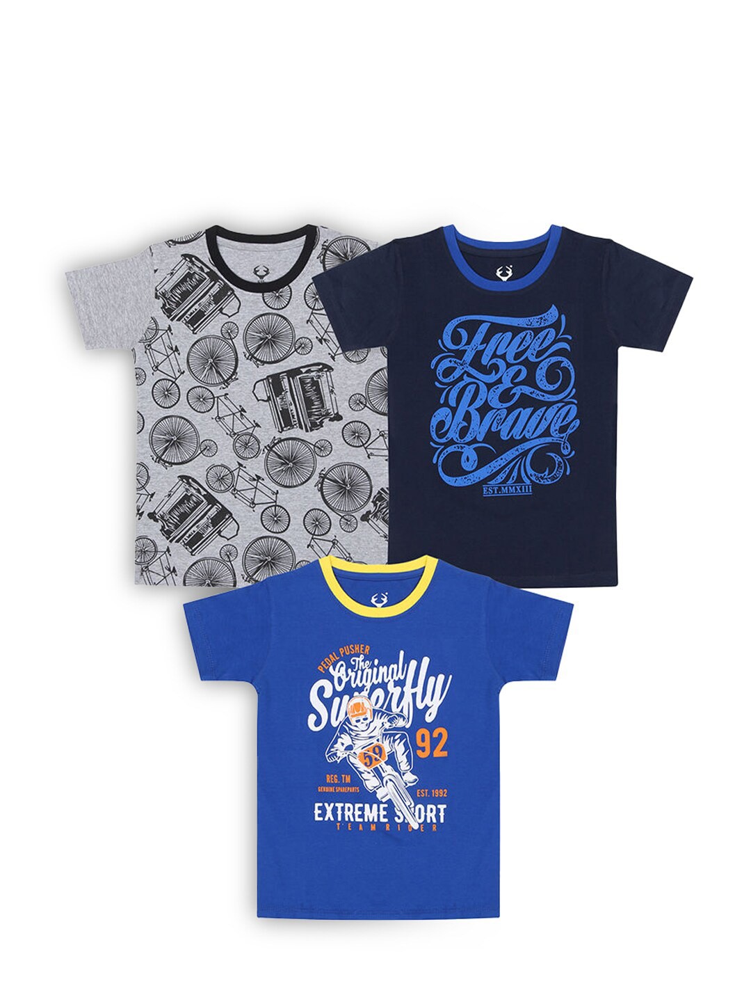 

Hopscotch Boys Pack Of 3 Multicoloured T-shirt, Multi
