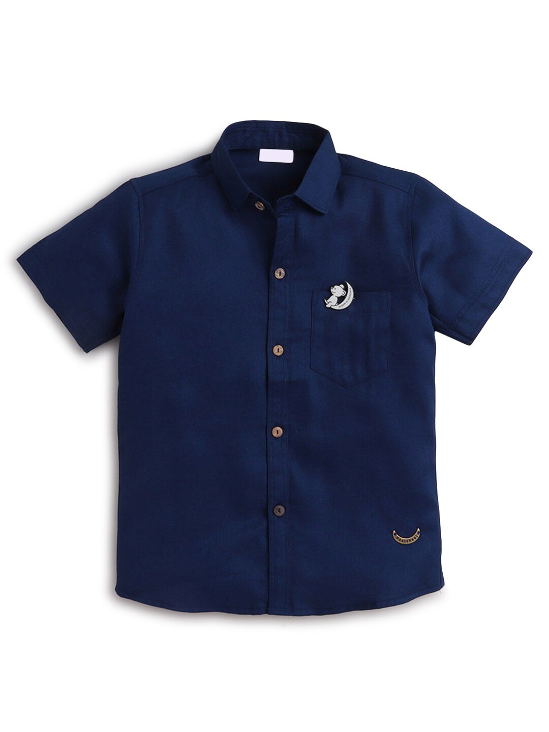 

Hopscotch Boys Navy Blue Casual Shirt