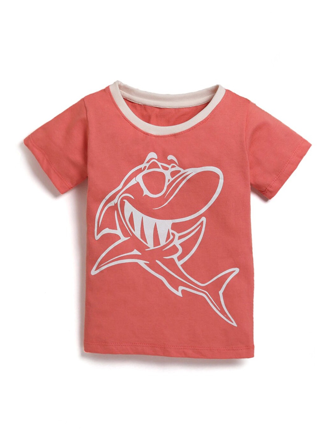 

Hopscotch Boys Pink Graphic Print T-shirt