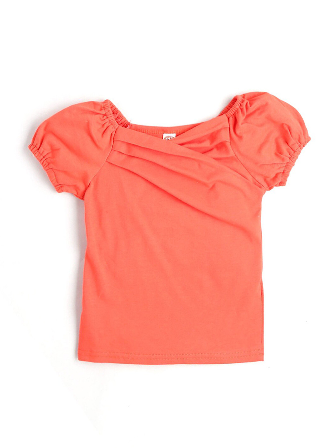 

Hopscotch Girls Coral Solid Pure Cotton Top