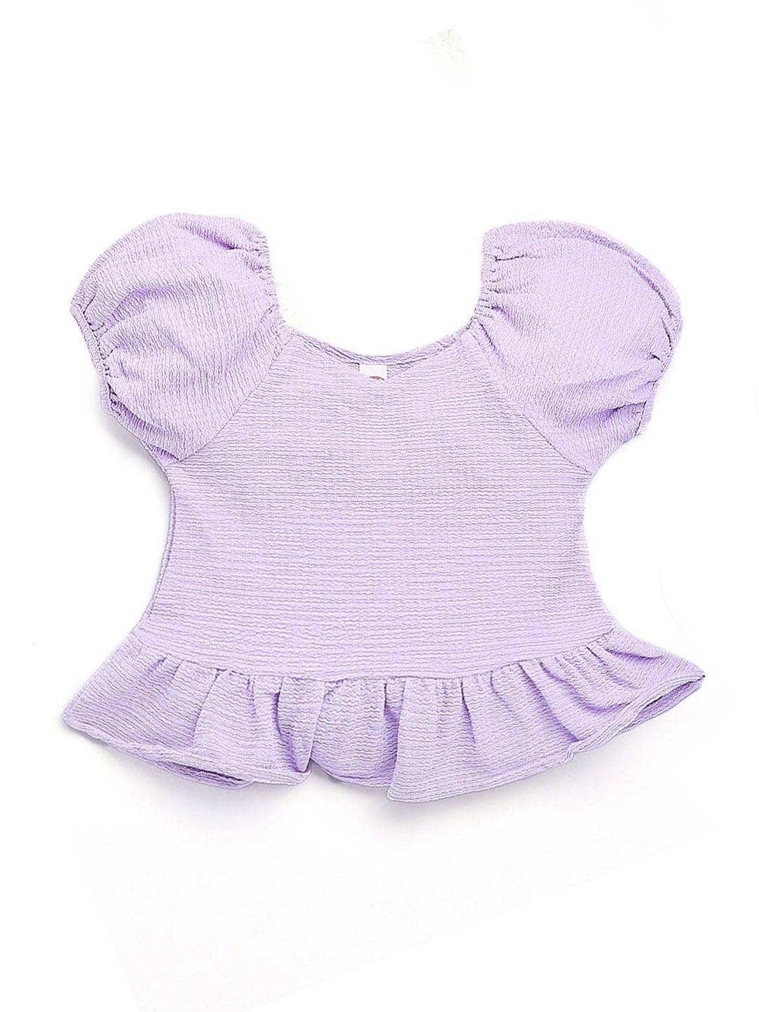 

Hopscotch Purple Peplum Top